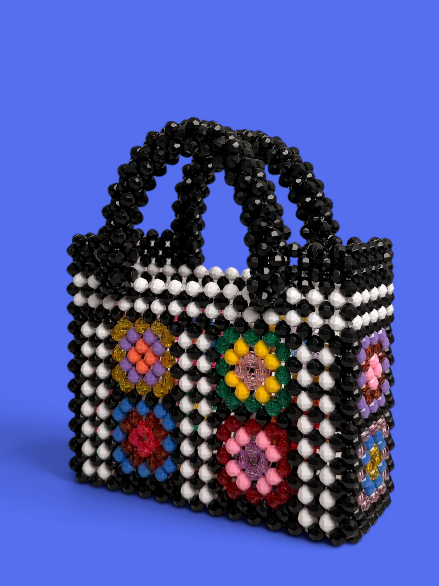 Granny Square Bead Bag