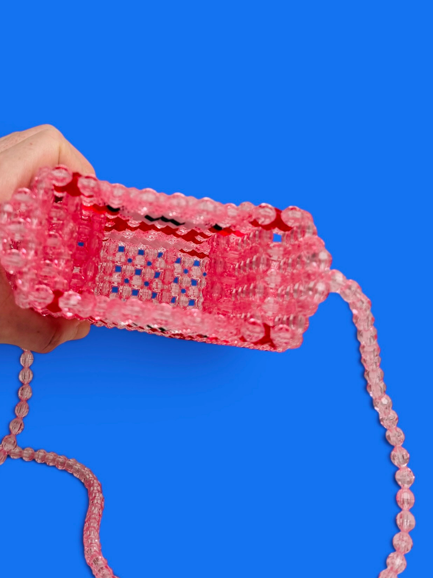 Beaded Teddy Bear Lipstick Holder