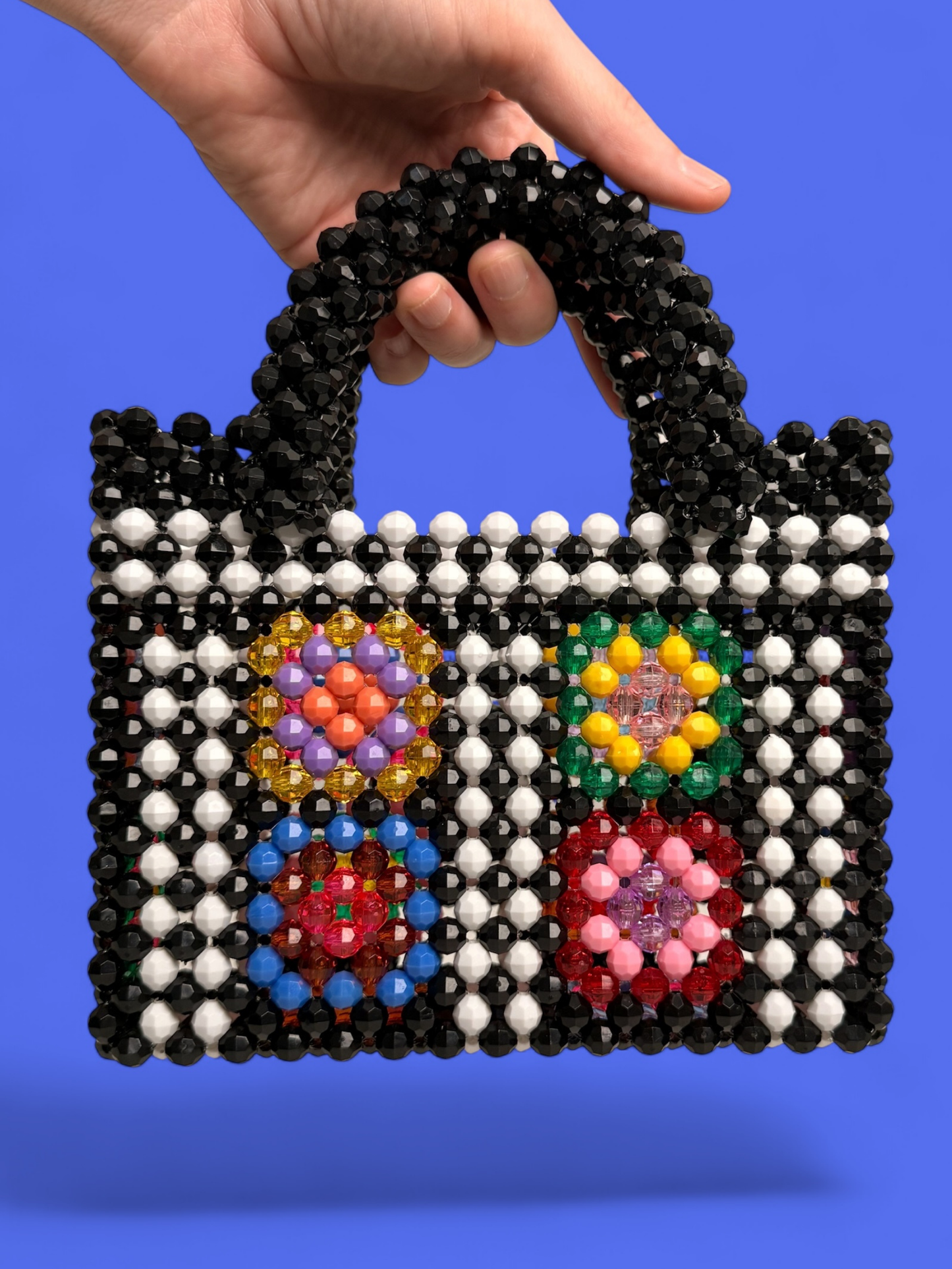 Granny Square Bead Bag